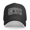 Black and White Floral Design Baseball Cap Party Hat Beach Outing Luxury Hat Dropshipping Womens Hats For The Sun Unisexs