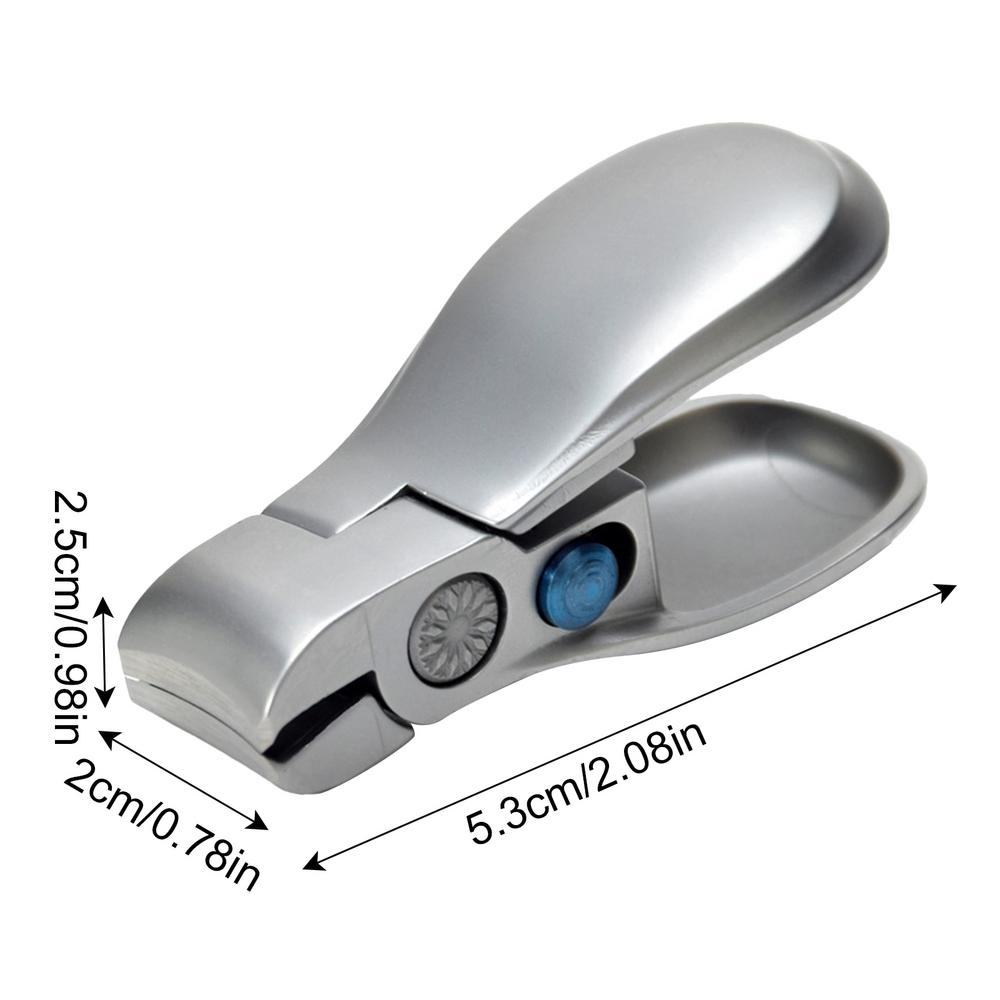 

Кусачки для ногтей с широким лезвием Широкое отверстие Экстра-большие кусачки для ногтей для толстых ногтей Прочные толстые кусачки-триммер для ногтей на руках и ногах