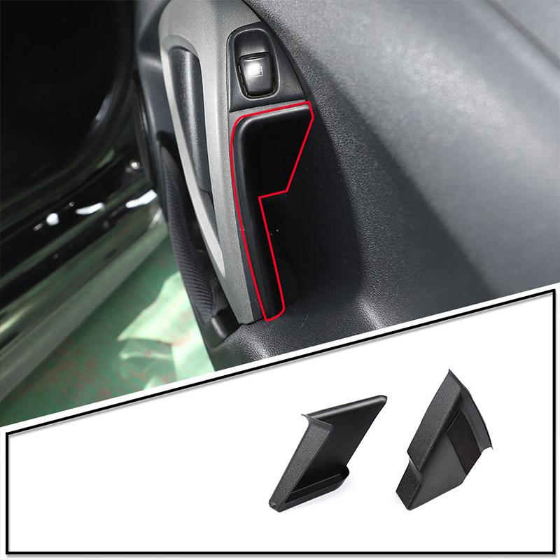 ABS Black For Mercedes Smart 451 Fortwo 2009-2015 Car Door Storage Box Handle Armrest Storage Case Car Interior Accessories