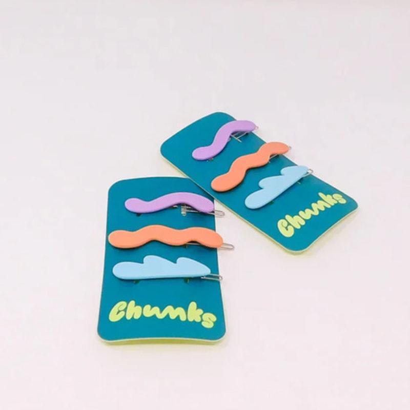 

CHUNKS Mini Waves Barrette Pack_Pastel pastel