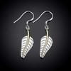 New Arrival 925 Silver Feather Drop Earring For Women Wedding Jewelry