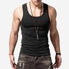 Men's Slim Fit Modal Elastic Sports Vest - Solid Color, Summer Bodybuilding Undershirt