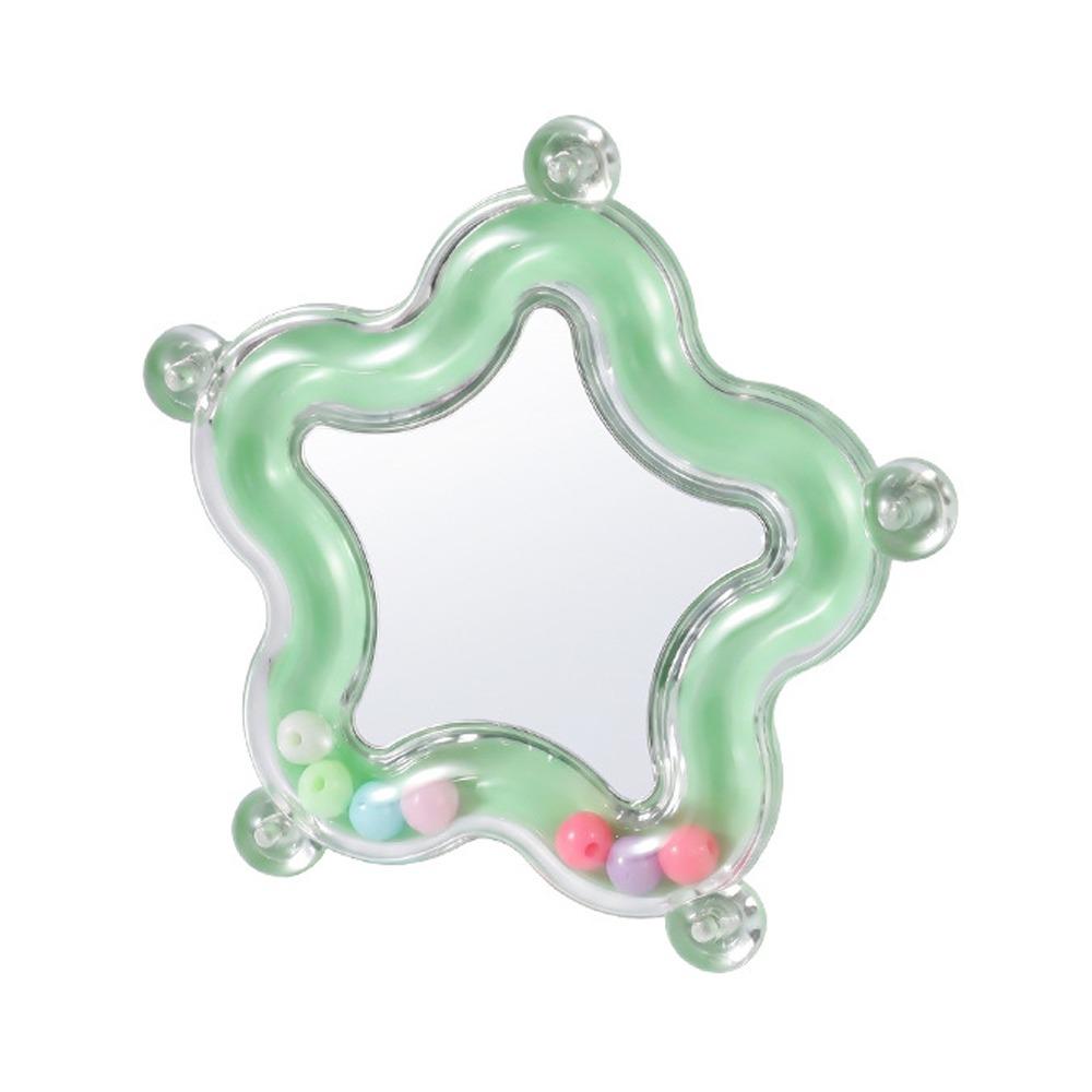 Colorful Beads Star Rotating Parrot Mirror Toy Mirror Parrot Interactive Toy  Bird Supplies