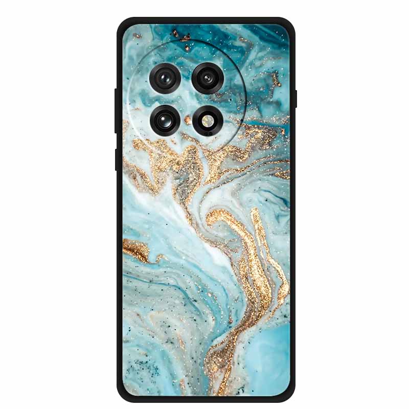 For OnePlus 13 5G Case Colorful Splicing Cartoon Soft Silicone Black Cover For OnePlus 13R 5G Fashion Capa 1+13 Protective Funda