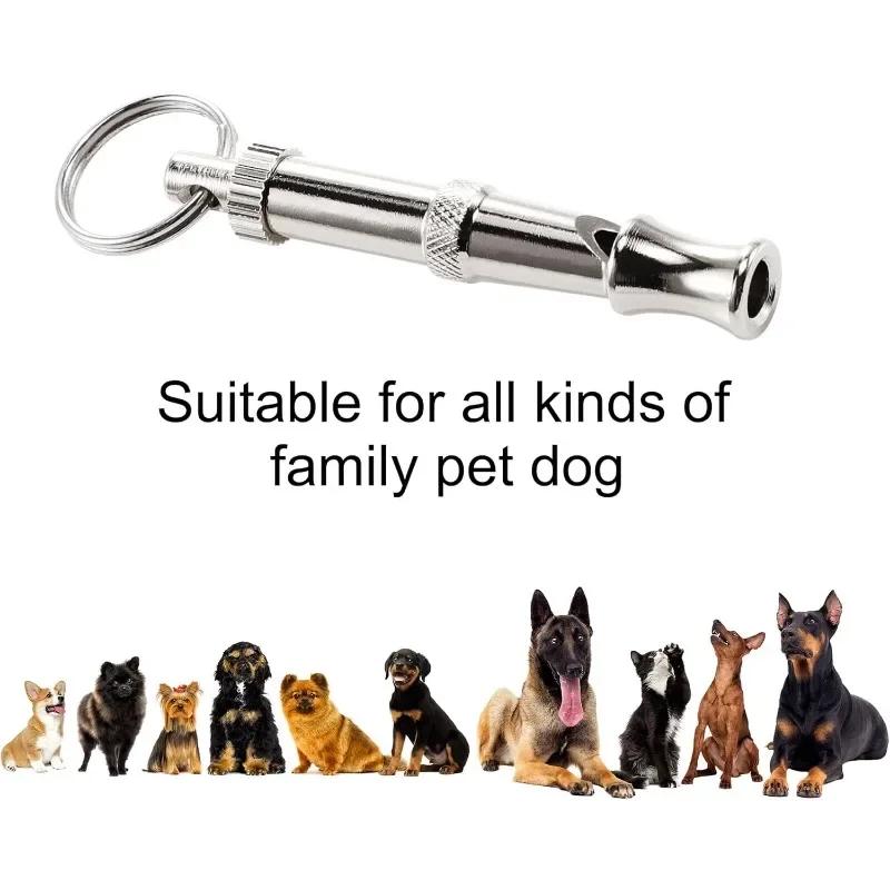 Dog Training Whistle Stop Barking Device Ultrasonic Training Flute Silent Whistle Control Tool Puppy Train Keychain Pet Supplies