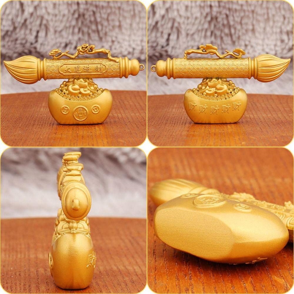 Yuanbao Element Välstånd Skrivbordsdekoration Zink Zinklegeringsmaterial Yuanbao Drakhantverk Hemdekoration