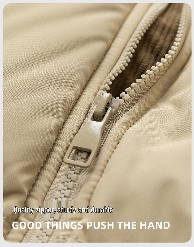 Unisex European-Size Hooded Winter Cotton Jacket - Windproof, Thick, Casual & Trendy