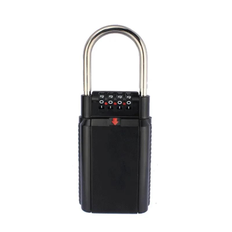 

Home Multifunctional Portable Wall Mounted Zinc Alloy Decorative Key Password Box Anti-theft Door Lock чорний
