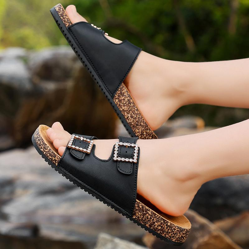 Fashion Women's Fashion Slippers Thick-Soled Wear-Resistant Waterproof Anti-Slip Soft-Soled Comfortable Casual Beach Sandals