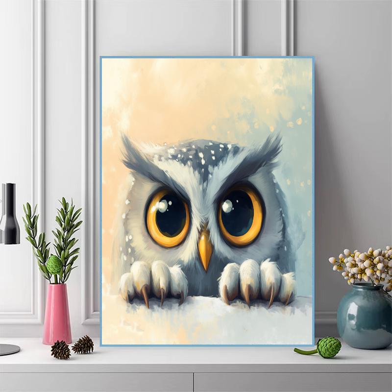 Cartoon owl Pattern 3pcs 100% Round Full Drill 5D DIY Diamond Painting Embroidery Cross Stitch Rhinestone Décor