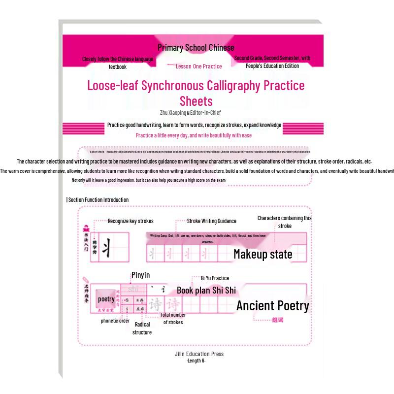 Primary School Chinese Handwriting Practice & Workbook