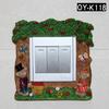 Creative Resin 3D Switch Stickers Living Room and Bedroom Wall Cartoon Switch Wall Stickers Decoration Protector Cover DIY