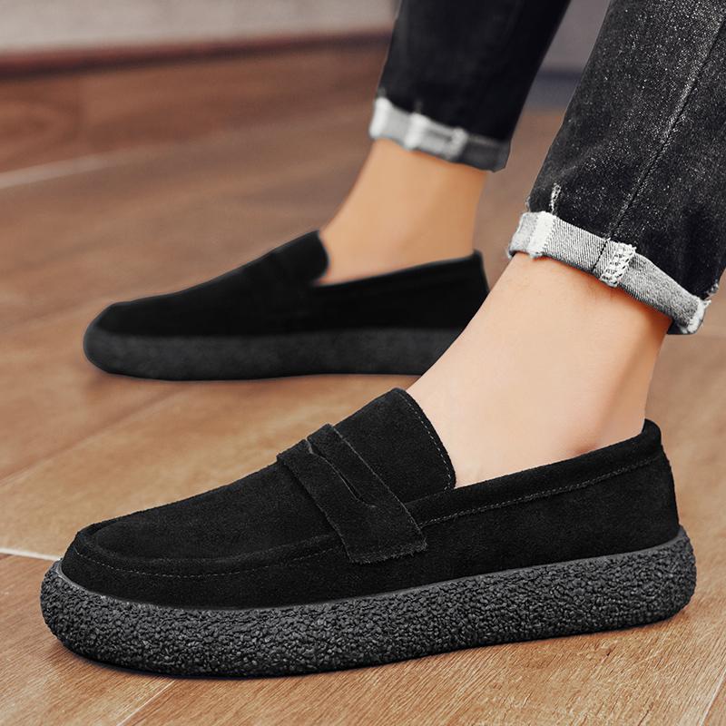 Spring Casual Loafers Men Comfortable Breathable Suede Casual Shoes Man Slip-On Platform Shoes For Men zapatos para hombre