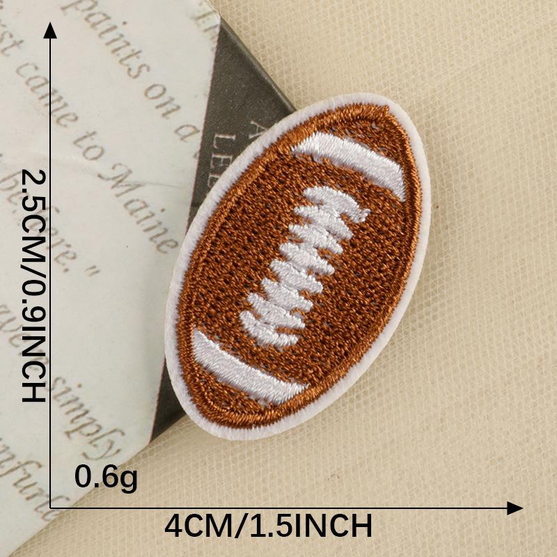 Sports Series Embroidered Cloth Patches: Football & Basketball Clothing Accessories