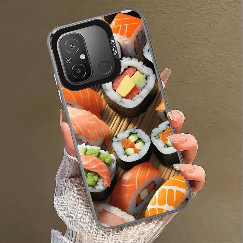 Delicious Sushi Bento Shockproof Phone Case for Xiaomi Poco X7 X6 X5 X3 Pro F7 Ultra M8 Redmi 15C 15 14C 13C 12C 10C 13 12 10