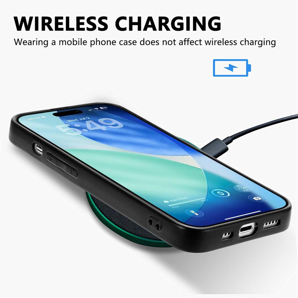 For iPhone 17 Pro Max Case Carbon Fiber Texture PU Leather + PC + TPU Phone Cover