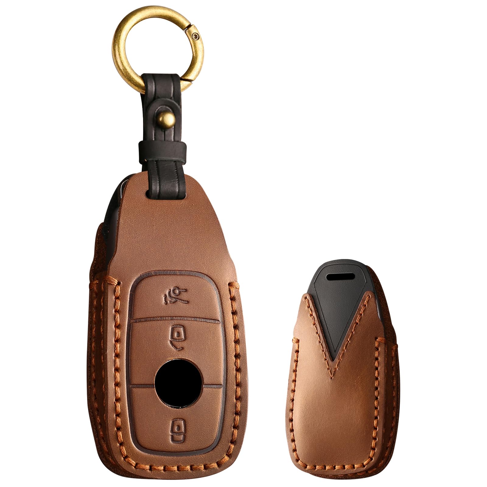

[TECART] Mercedes Benz Dedicated Key Case, Key Cover, Compatible with Mercedes A, B, C,