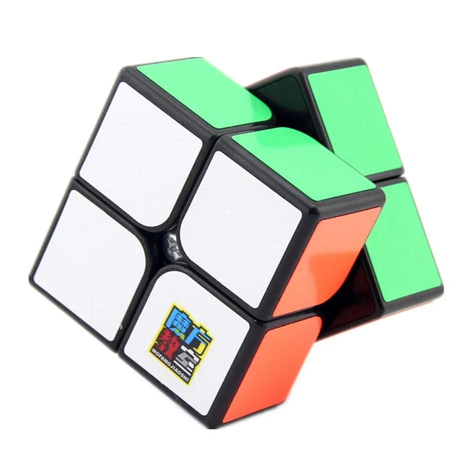 Speed Kids Kinder [ECube] MoYu Meilong 2 2x2x2 Stickerloser Würfel Leichtgängiges Dreh-Puzzle Denksportaufgabe Lern-Pädagogisches Geschenk Präsent für Erwachsene