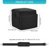 Travel Nylon Camera Carrying Case for Digital SLR Cameras with Plush Compartments Double Pockets and Shoulder Strap