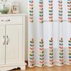 1PC LOZUJOJU White Tulle Modern Rural Style Embroidered Colorful Sheer Curtaint Window Drape for Living Room Bedroom Home Decor