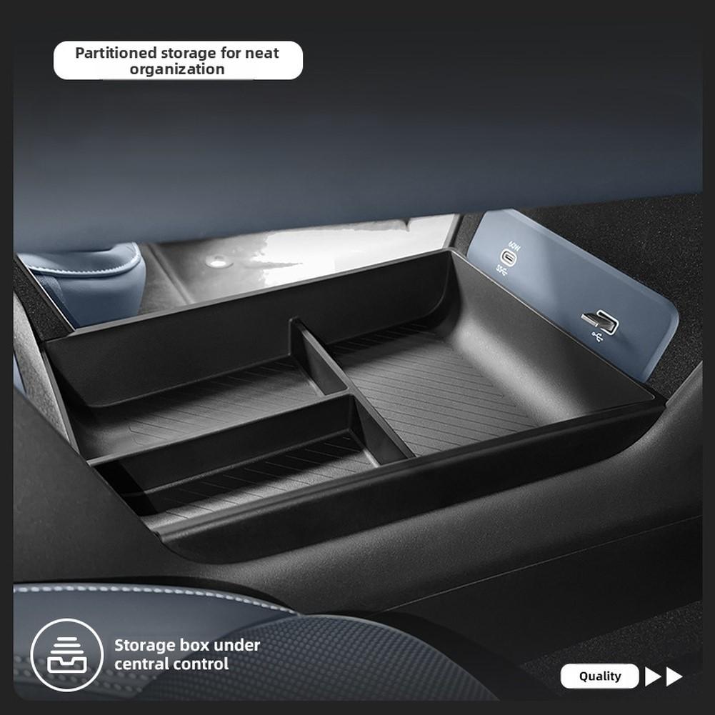 Für Lynk & für Co 08 für EMP 2026 Mittelkonsolen-Aufbewahrungsbox Organizer mit unterteilten Fächern und wasserdichtem TPE-Material