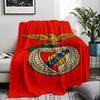 Soccer Sports Logo Blanket for Kids Adults Portable Nap Soft Warm Flannel Throw Blanket for Sofa Bed Gift Blanket Home Decor