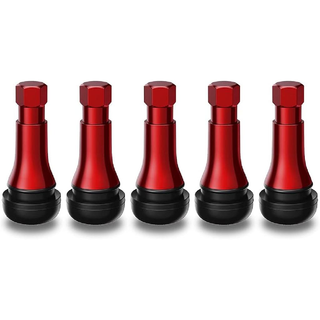 CKAuto TR413AC Chrome Rubber Snap-In Tire Valve Stems (5 Pack)