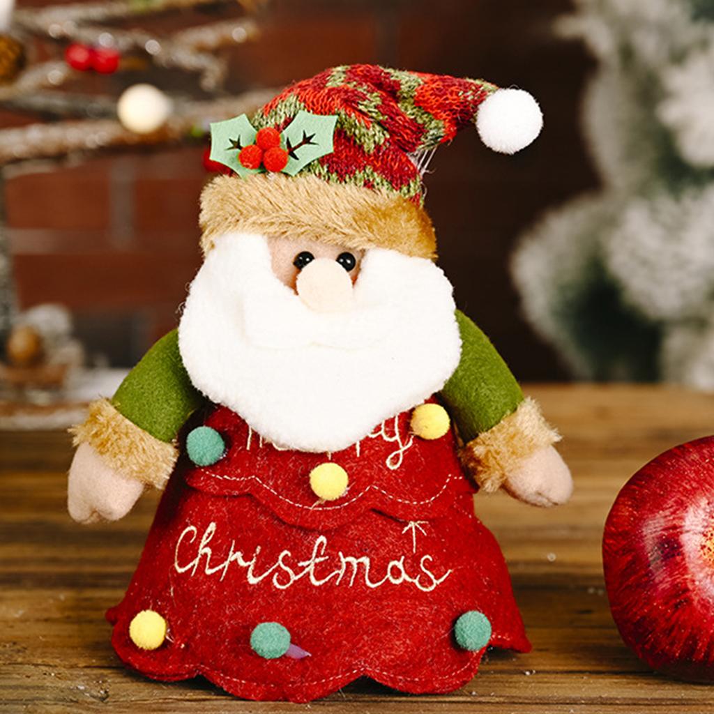 Christmas Santa/Snowman/Elk Gifts Bags Thickened Felt Material,With Zipper Design Reusable Christmas Gift Bags For Apples/Candie
