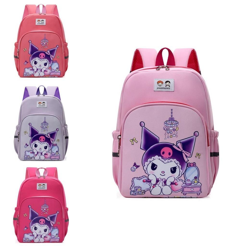 Adorable Cartoon Print Kids Backpack Lightweight Nylon With Comfy Arched Straps For Boys And Girls
