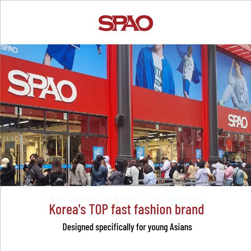 SPAO Men's 100% Cotton Striped Crew Neck T-Shirt