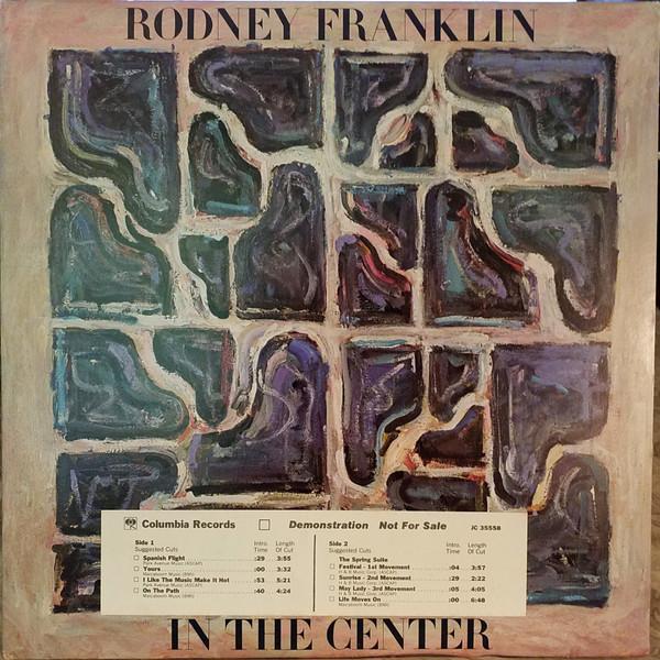 Виниловая пластинка RODNEY FRANKLIN  In The Center JC35558PROMO Columbia 1978 США Джаз Б/у