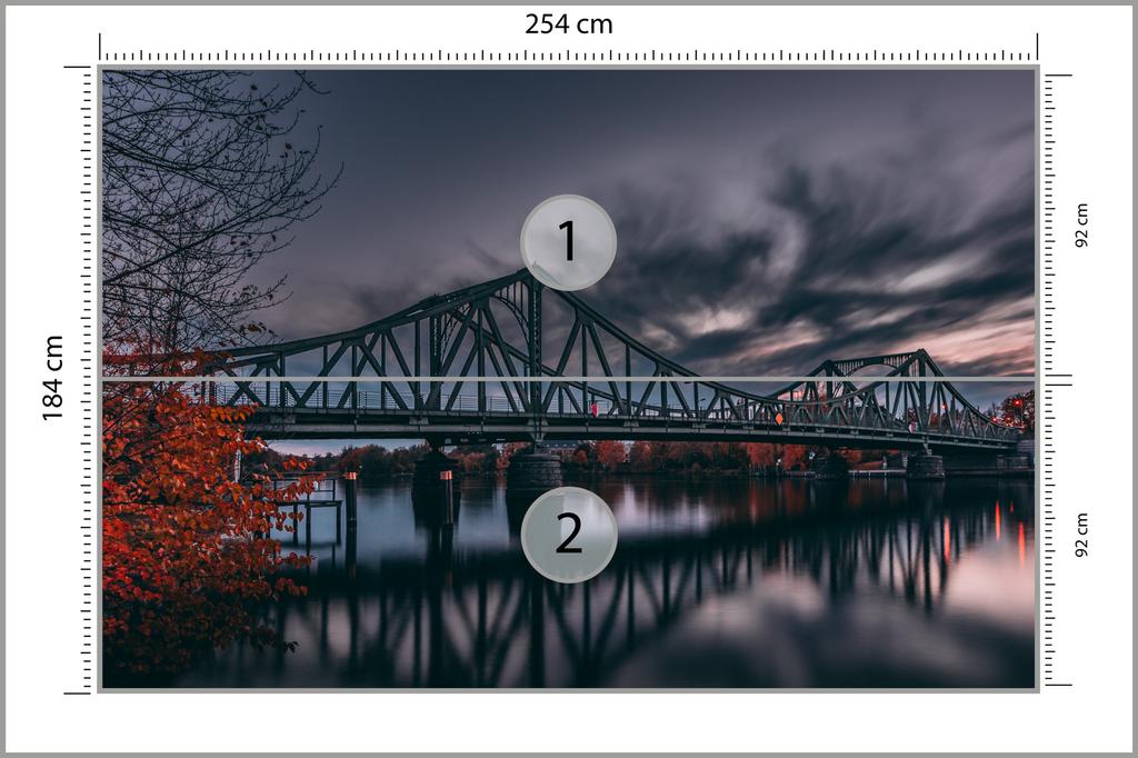 Photomural Bridge 3D Non-Woven 254x184