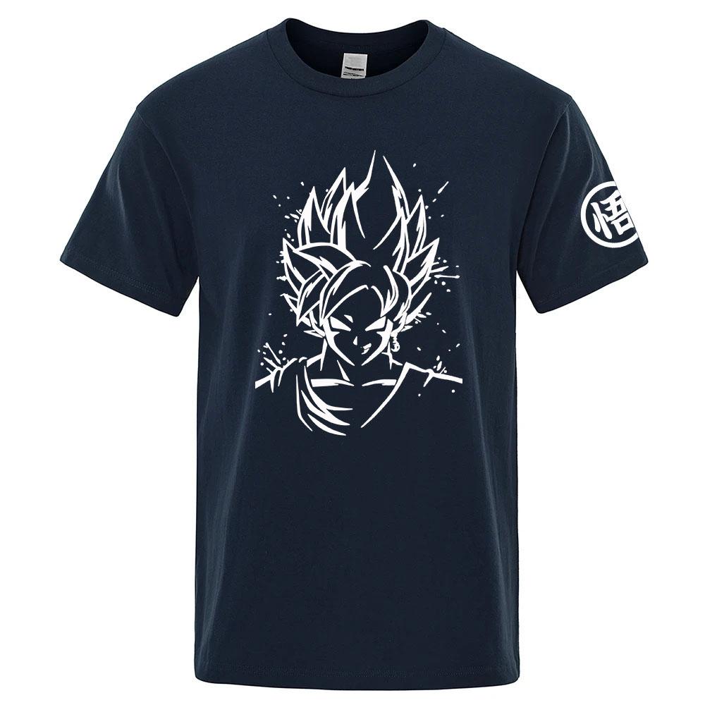 2026 New Dragon Ball Anime Super Saiyan Goku Printed Tshirt Summer Unisexs And Unisexs Tshirt Trendy Loose Casual Short Sleeve