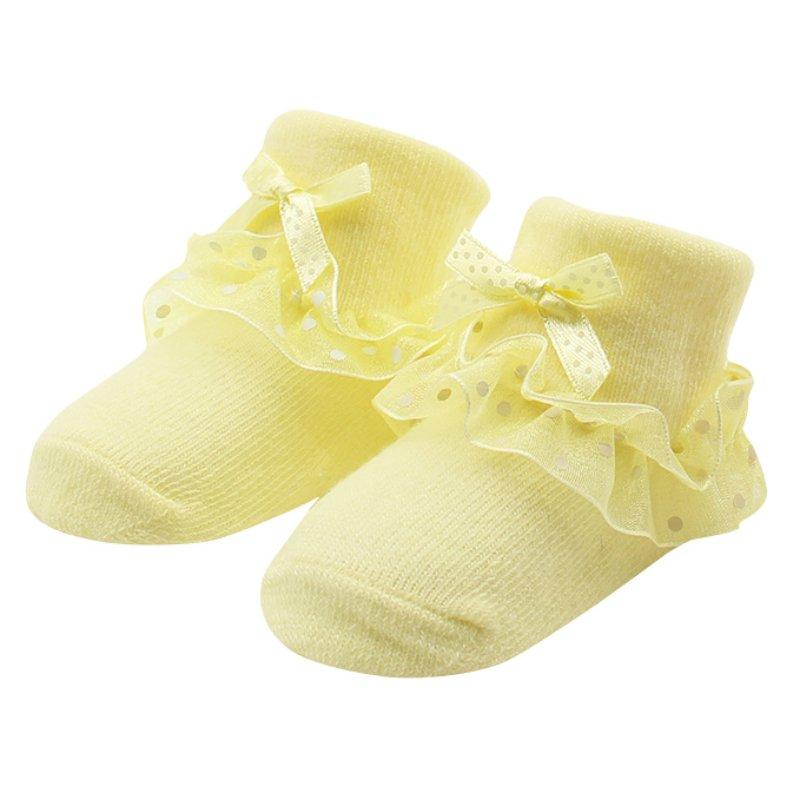 Infant Baby Girl Lace Ruffle Frilly Ankle Socks Sweet Princess Soft Cotton Socks