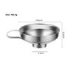 Pâlnie din Oțel Inoxidabil cu Gură Largă Pâlnie pentru Conserve Cupă Hopper Filtru pentru Borcan Conserve Filtru Ulei Vin Apă Condimente