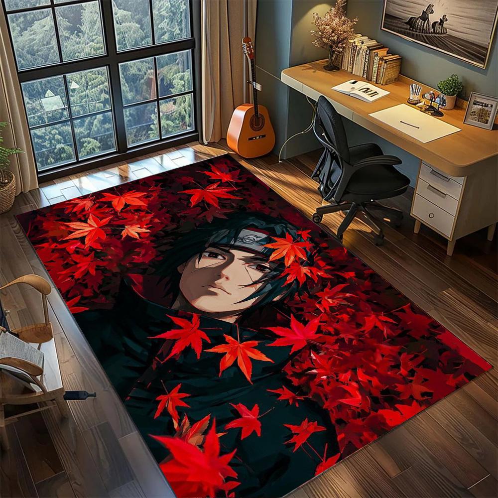 Itachi Uchiha Large Gamer Room Carpet Rug, Non Slip Washable Floor Mat Bedroom Home Indoor Decor.-TING
