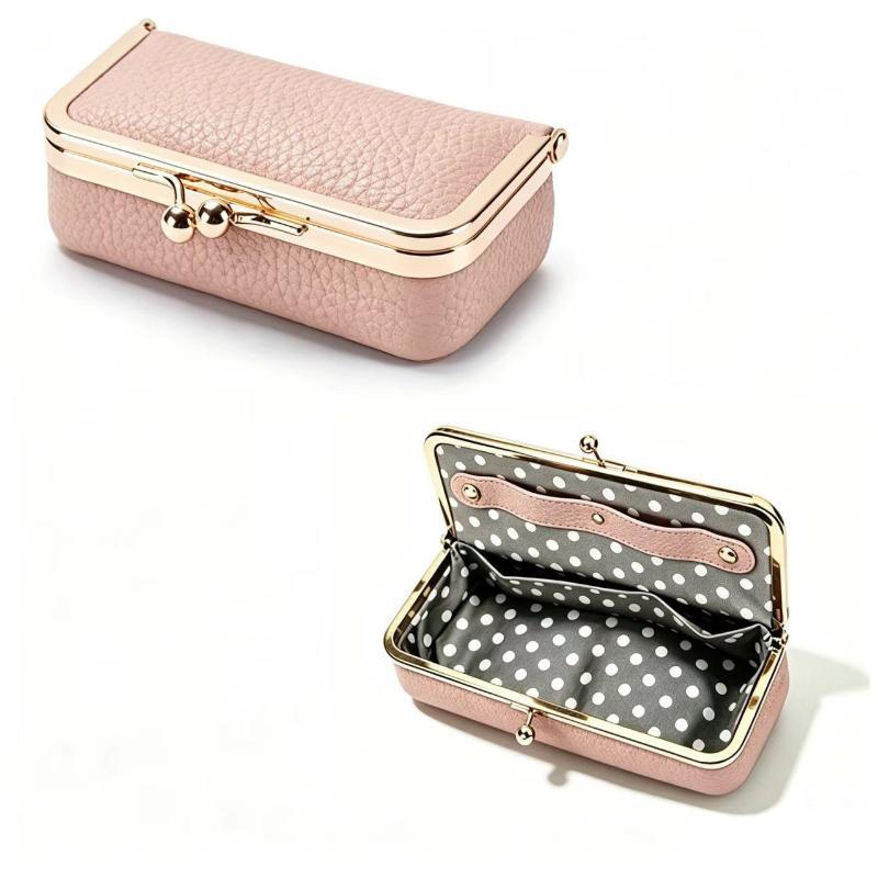 Womens Kiss Lock Jewelry Organizer Multifunctional Glasses Case Travel Essential Lipstick And Cosmetic Organizer