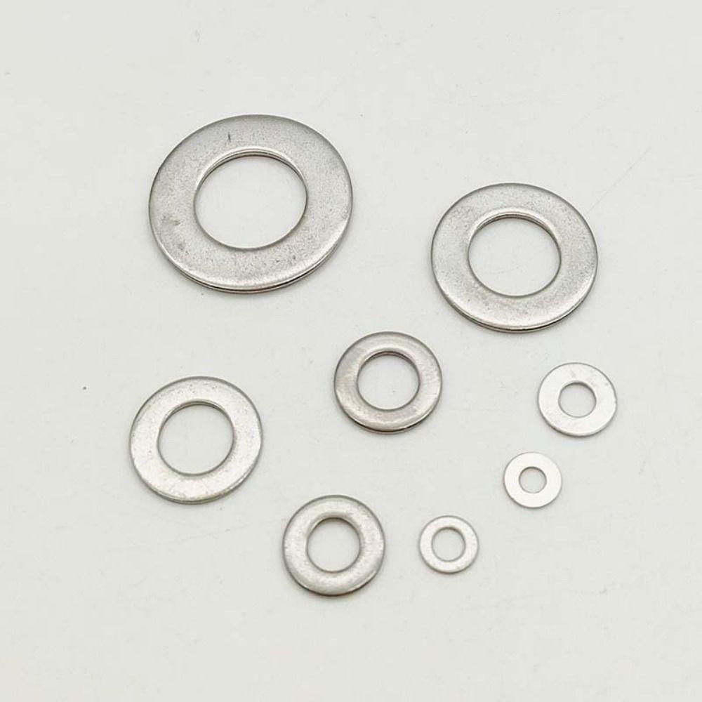 180pcs Solid Construction Flat Washer Assortment Plain Gasket Set  Factory Maintenance
