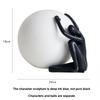Creative Abstract Stereoscopic Figure Sculpture Resin Furnishings Vase Home Living Room Bedroom Study Art People Decoration, 1Pc