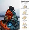 1 Stück Tiger Yin Yang aus Feuer und Eis Decke Weiche Überwurfdecke für Heimdekoration, Geschenkidee, Saisonale Nutzung, Wohnzimmer, Reisen, Camping, Autodecken