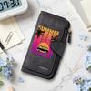 Tropical Summer Printed Long Wallet Retro Fashion Casual Card Holder Portable Daily Use Purse 