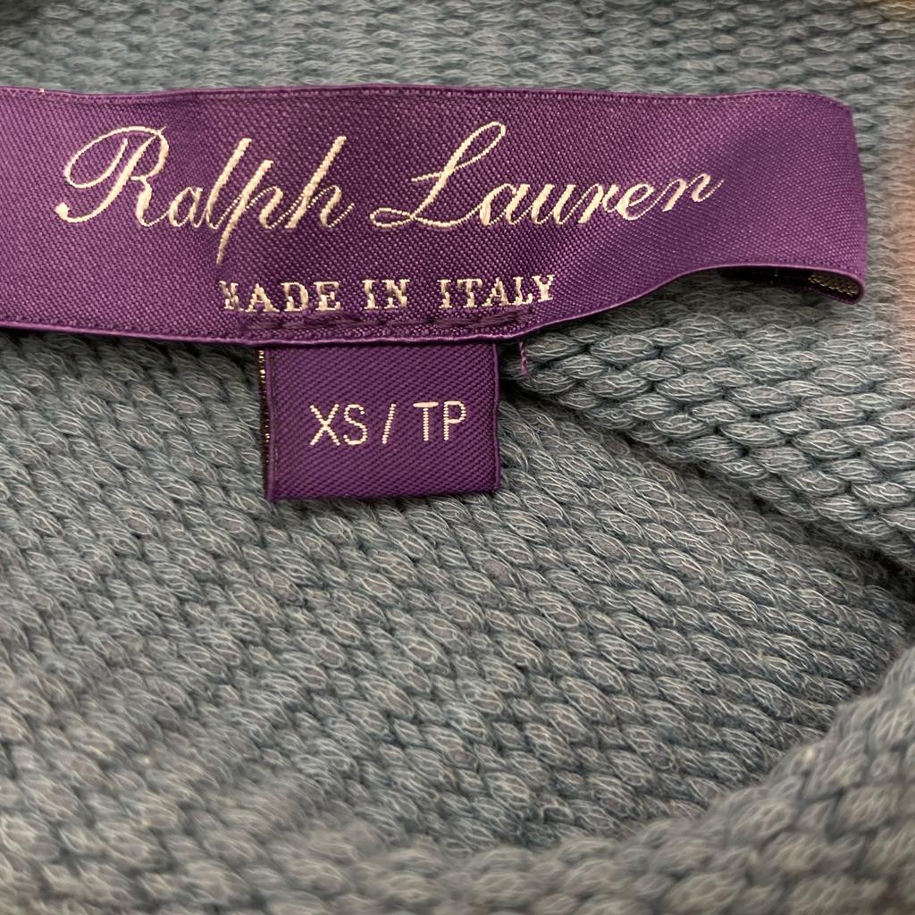 RalphLauren PURPLE LABEL Blue knit high neck short sleeve dress dress XS blueUsed