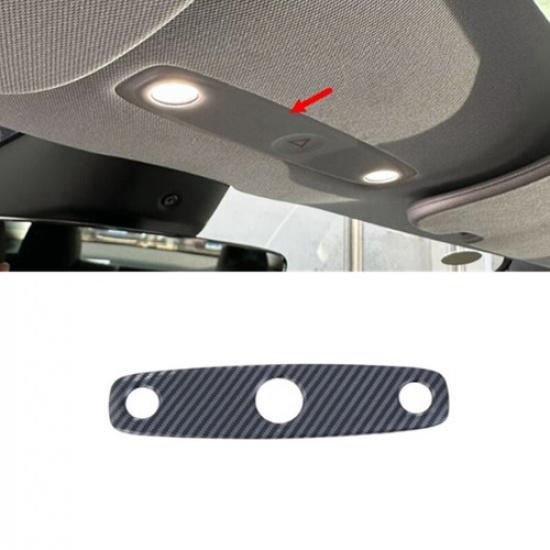 Carbon Fiber Front Reading Light Frame Cover Trim For Tesla Model 3 2024 2025