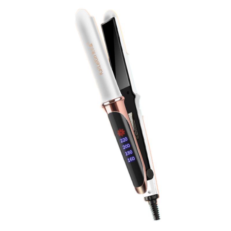 Dual-Use Automatic Hair Straightener & Curler with Wet/Dry Four-Temperature Settings 