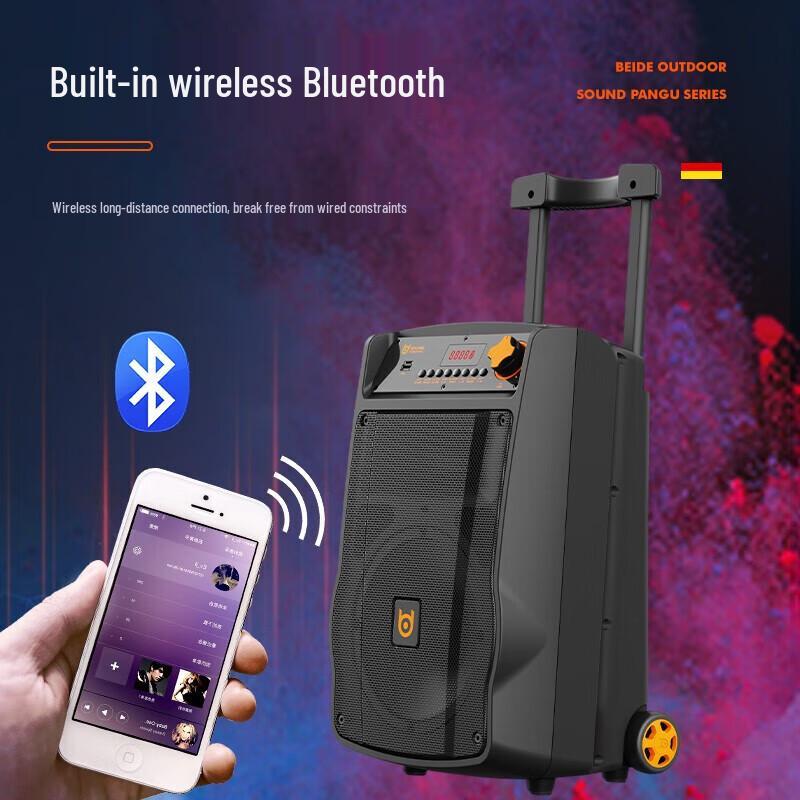 Portable Outdoor Bluetooth Trolley Speaker