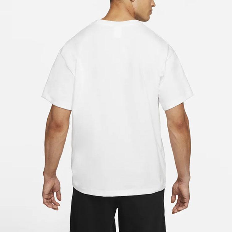 Nike Solid Color Sport Crew Neck T-Shirt Men Tops White CQ4006-100
