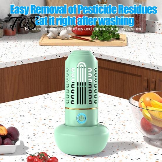 Kitchen Ingredient Sanitizer Capsule Fruit Vegetable Cleaner, Wireless Hydroxyl Ion Purifier for Produce Meat, Compact Food Purification Tool Auto 10