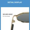 Fashion Narrow Sunglasses For Women Rectangle For Neutral Metal Classic Sun Glasses