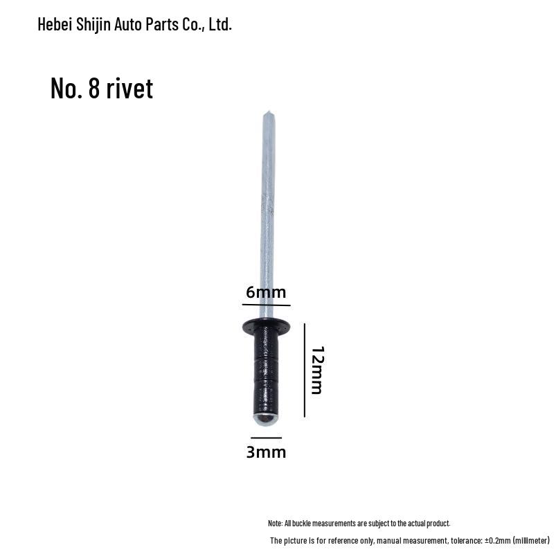 Universal Car Side Window Speaker Rivet - Iron Aluminum Three-Pronged Pull-Through Flowering Design