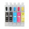 5PCS Ink Cartridge PP 4 Colors Anti Leakage Large Capacity Smooth Output Catridge Combo Pack for Printer
